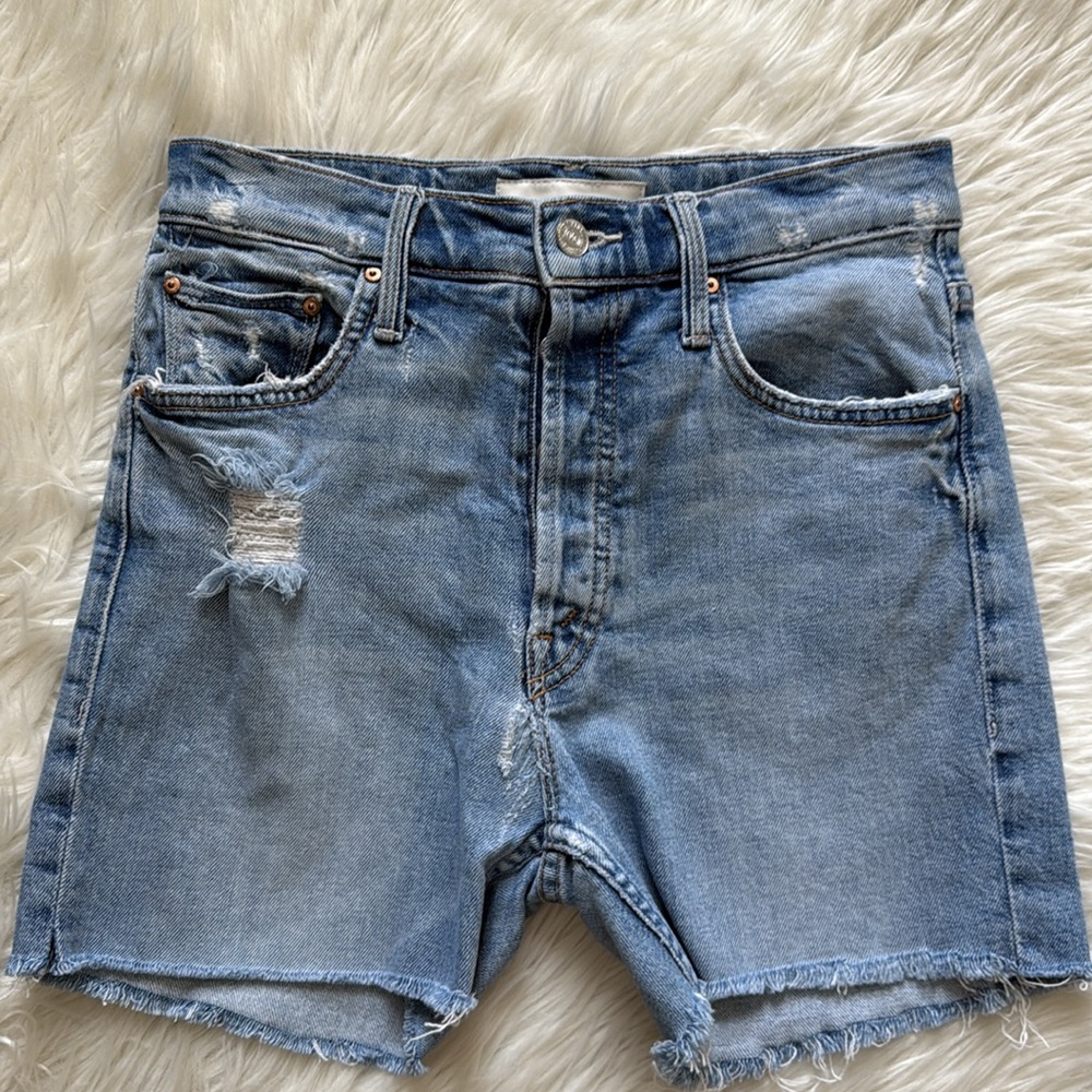 MOTHER "The Tomcat" Jean Shorts Size 26 - Picture 4 of 16